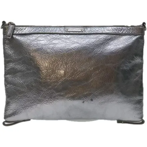 Pre-owned Leather clutches , female, Sizes: ONE SIZE - Yves Saint Laurent Vintage - Modalova