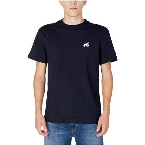 Herren Signature T-Shirt , Herren, Größe: S - Tommy Jeans - Modalova