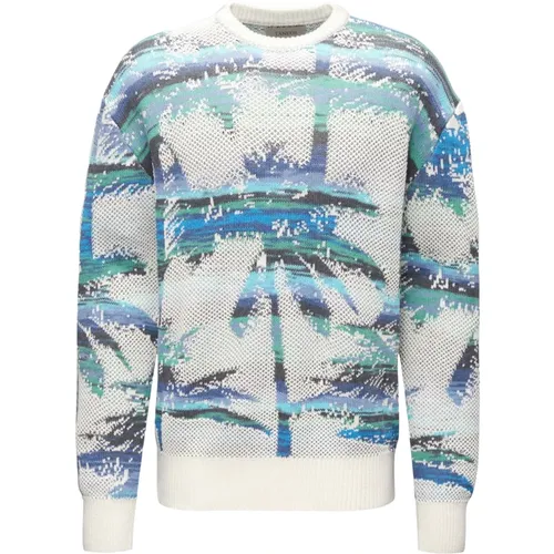 Palm Sweatshirt , male, Sizes: XL - Laneus - Modalova