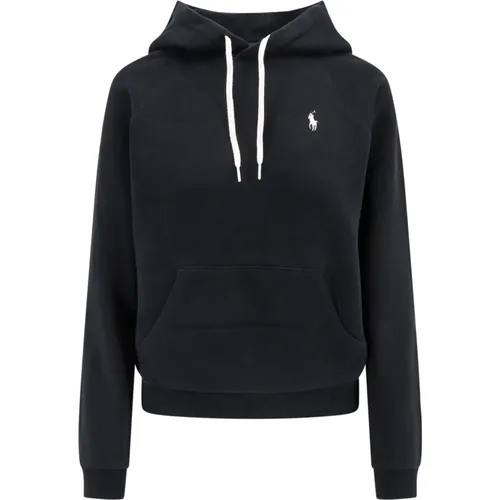 Bestickter Baumwoll-Sweatshirt mit Kapuze , Damen, Größe: L - Polo Ralph Lauren - Modalova