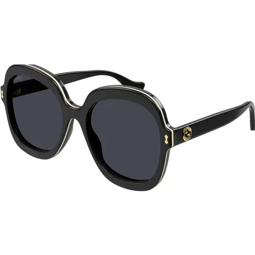 Black/Grey Sunglasses Gucci - Gucci - Modalova
