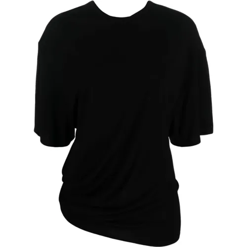Side Cowl Waist Tee T-Shirts , female, Sizes: 2XS - Christopher Esber - Modalova