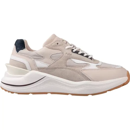 Ivory Fuga Running Sneakers , female, Sizes: 3 UK, 4 UK, 7 UK, 5 UK, 8 UK - D.a.t.e. - Modalova