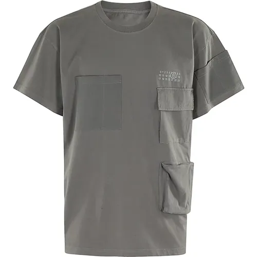 Lässiges Baumwollshirt , Herren, Größe: L - MM6 Maison Margiela - Modalova