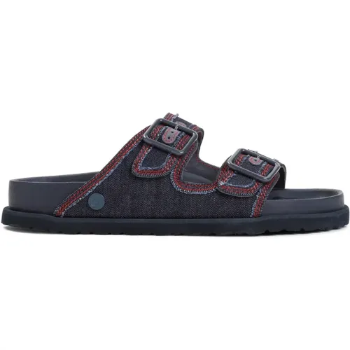 Denim Arizona Sandalen , Herren, Größe: 43 EU - Birkenstock - Modalova