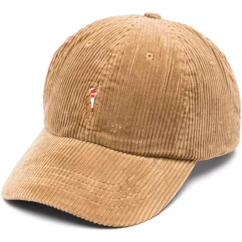 Tan Sport Cap , male, Sizes: ONE SIZE - Polo Ralph Lauren - Modalova