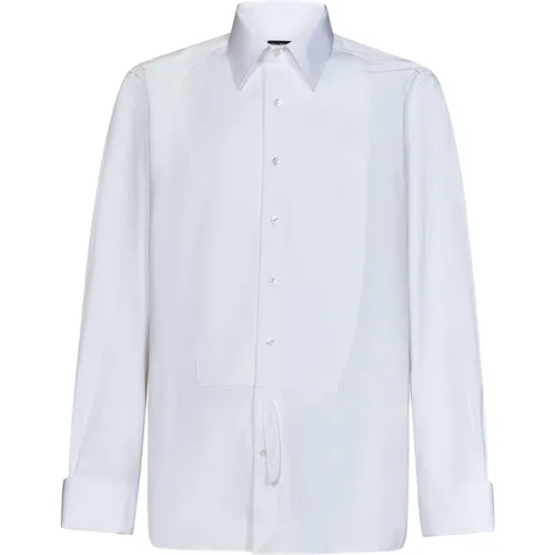 Cotton Tuxedo Shirt , male, Sizes: 4XL, 3XL - Tom Ford - Modalova