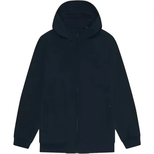 Zip-throughs, male, , Size: S Tonal Fleece Back Jacket - Lyle & Scott - Modalova