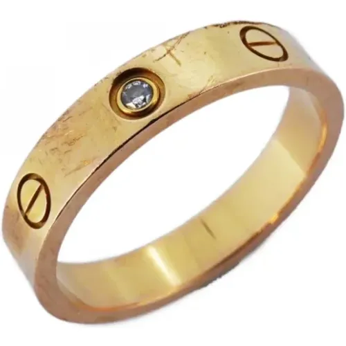 Pre-owned Jewellery, male, , Size: ONE SIZE Pre-owned Rose Gold rings - Cartier Vintage - Modalova