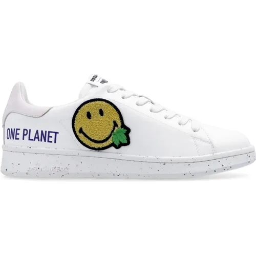 Leather Smiley Sneakers , male, Sizes: 6 UK - Dsquared2 - Modalova