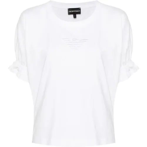 Jersey Logo T-shirts Polos , female, Sizes: M, L, XS, S - Emporio Armani - Modalova