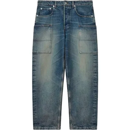 Straight Jeans, male, , Size: W33 Cargo style Japanese denim jeans - Kenzo - Modalova