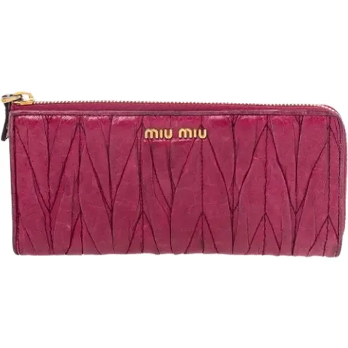 Pre-owned Leder portemonnaies - Miu Miu Pre-owned - Modalova