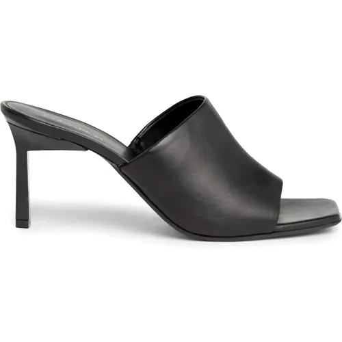 Leather Sabot Shoes , female, Sizes: 5 UK, 4 UK, 7 UK, 6 UK, 8 UK - Calvin Klein - Modalova