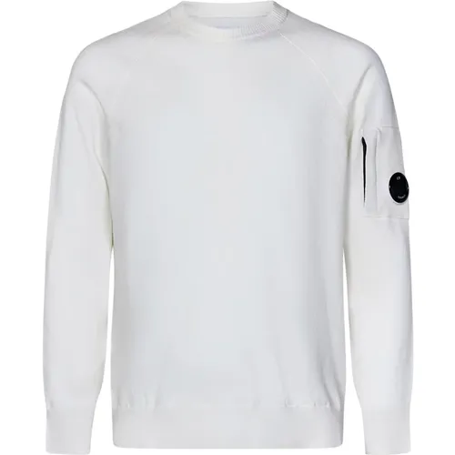 Round-neck Knitwear, male, , Size: M Crewneck Sweater Aw24 - C.P. Company - Modalova