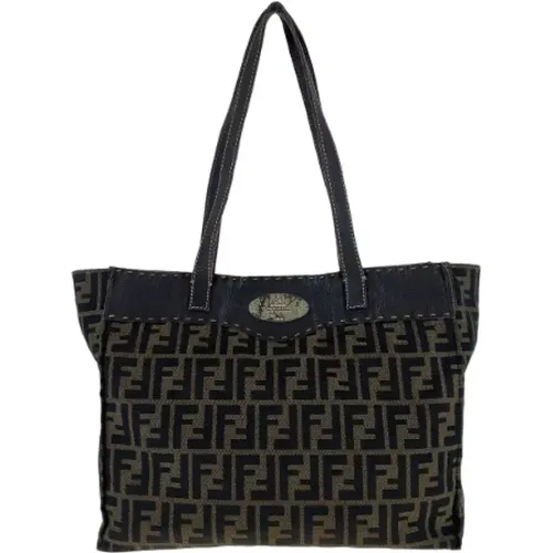 Pre-owned Tote Bags, female, , Size: ONE SIZE Pre-owned Canvas fendi-bags - Fendi Vintage - Modalova