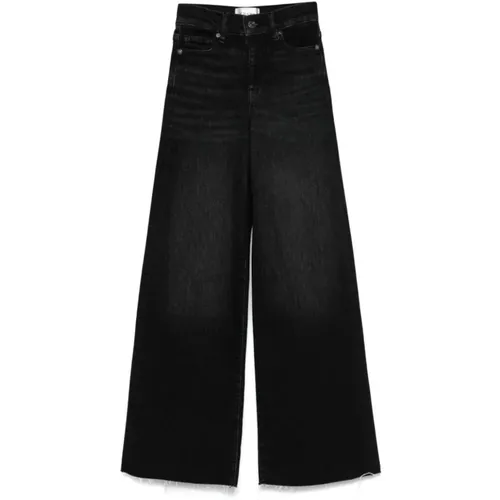 Raw Fray Slim Palazzo Jeans Frame - Frame - Modalova