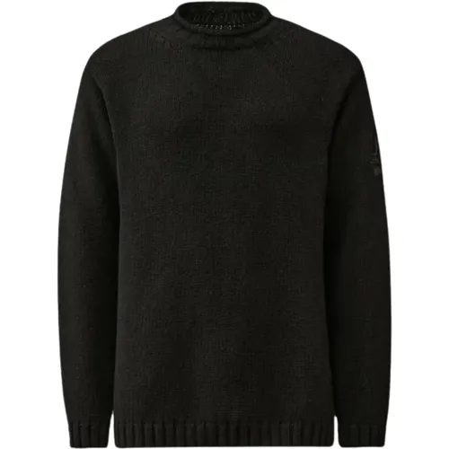 Schwarzer Rundhals-Strickpullover - C.P. Company - Modalova