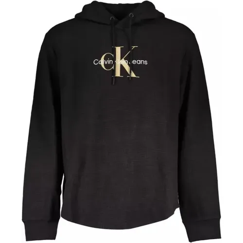 Hoodies, male, , Size: XL Hooded Sweatshirt with Embroidery - Calvin Klein - Modalova