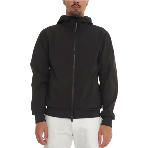Soft Shell Zip Hoodie Jacket , male, Sizes: M, XL, L, 2XL - Woolrich - Modalova