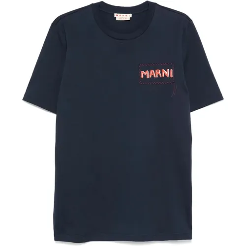 T-Shirts, male, , Size: XL Utc446 Humu0198X0 T-shirt - Marni - Modalova