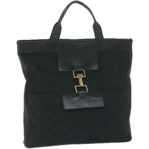 Pre-owned Tote Bags, female, , Size: ONE SIZE Pre-owned Canvas handbags - Gucci Vintage - Modalova