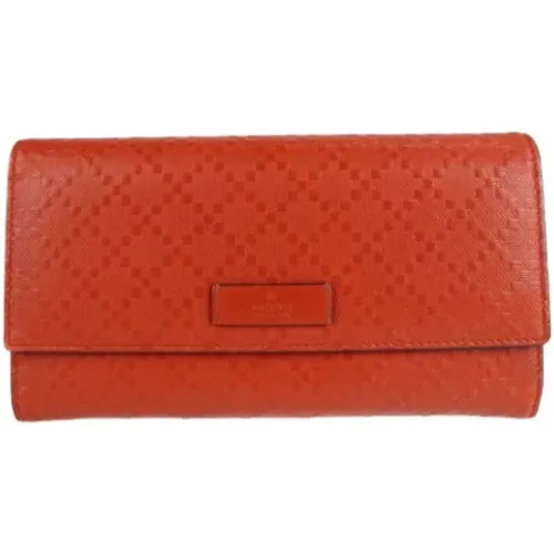 Pre-owned Leather wallets , female, Sizes: ONE SIZE - Gucci Vintage - Modalova