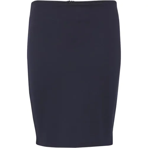 Simple Skirt with Zipper Closure , female, Sizes: XS - Saint Tropez - Modalova