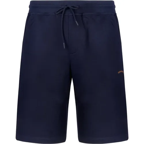 Blaue Baumwoll-Bermuda-Shorts , Herren, Größe: 2XL - PAUL & SHARK - Modalova