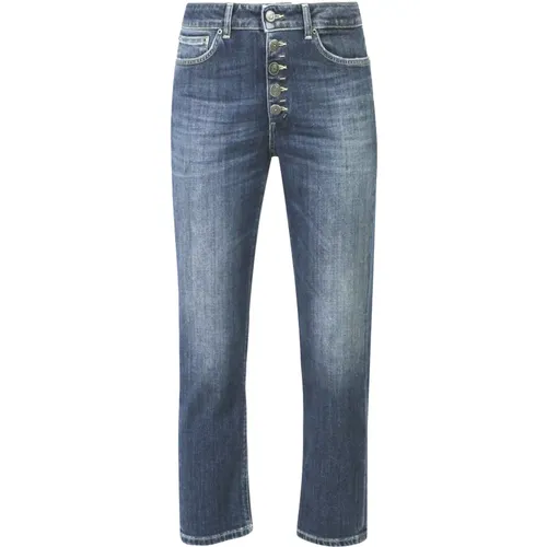 Stylische Denim High-Waist Jeans , Damen, Größe: W29 - Dondup - Modalova