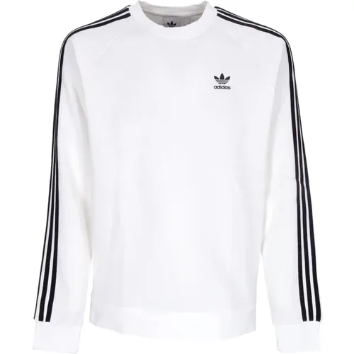 Stripes Crewneck Weiß Sweatshirt - Adidas - Modalova