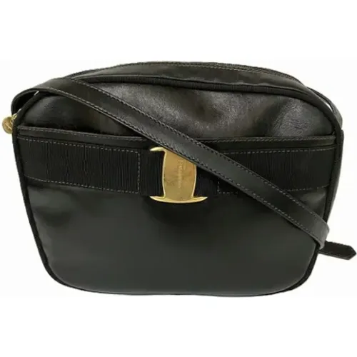 Pre-owned Cross Body Bags, female, , Size: ONE SIZE Pre-owned Leather shoulder-bags - Salvatore Ferragamo Pre-owned - Modalova