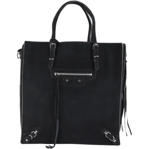 Pre-owned Tote Bags, female, , Size: ONE SIZE Pre-owned Suede balenciaga-bags - Balenciaga Vintage - Modalova