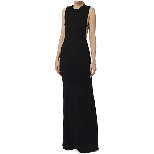 Long Dress with Open Back , female, Sizes: S - Elisabetta Franchi - Modalova