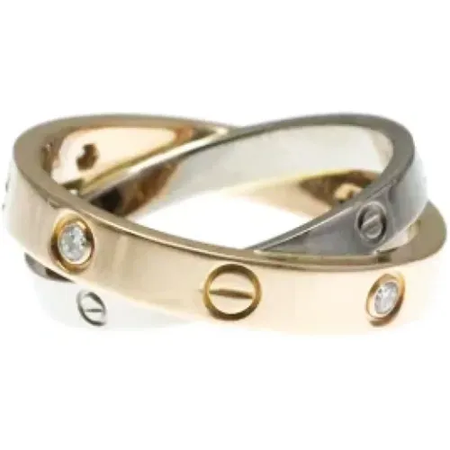 Pre-owned Rose Gold rings , female, Sizes: ONE SIZE - Cartier Vintage - Modalova