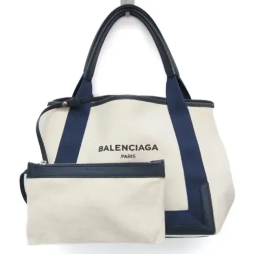 Pre-owned Tote Bags, female, , Size: ONE SIZE Pre-owned Canvas handbags - Balenciaga Vintage - Modalova