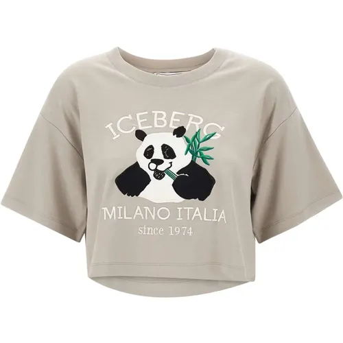 T-shirts and Polos Beige , female, Sizes: M, S, XS - Iceberg - Modalova