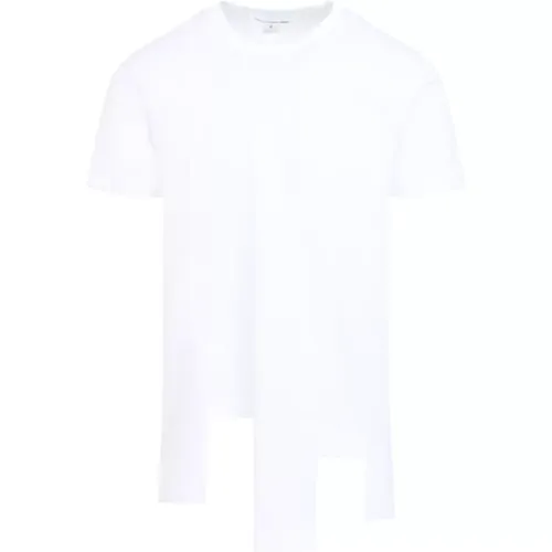 Weißes T-Shirt 2er-Pack , Herren, Größe: M - Comme des Garçons - Modalova