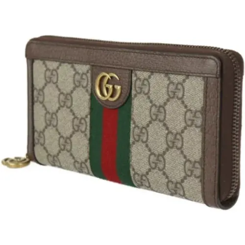 Pre-owned Wallets, female, , Size: ONE SIZE Pre-owned Canvas wallets - Gucci Vintage - Modalova