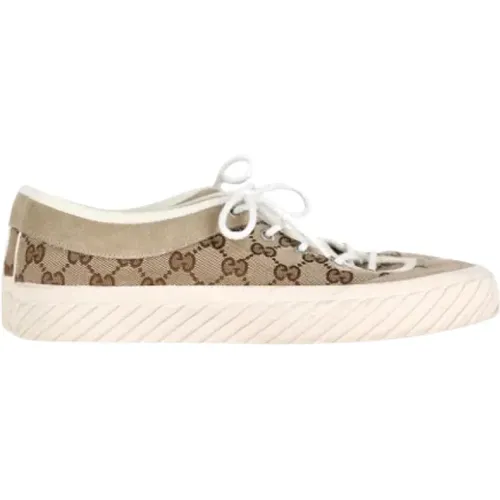 Pre-owned Cotton sneakers , male, Sizes: 7 1/2 UK - Gucci Vintage - Modalova