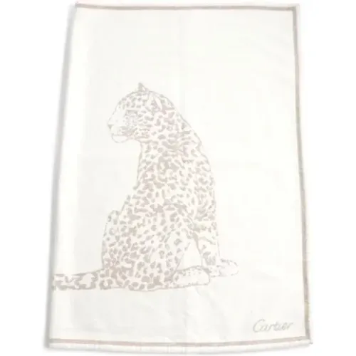 Pre-owned Scarves, female, , Size: ONE SIZE Pre-owned Wool scarves - Cartier Vintage - Modalova