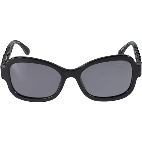 Elevate Your Style with 5465Q Sole Sunglasses , unisex, Sizes: 56 MM - Chanel - Modalova