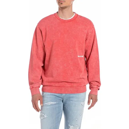Sweatshirts , male, Sizes: XL, L - Replay - Modalova