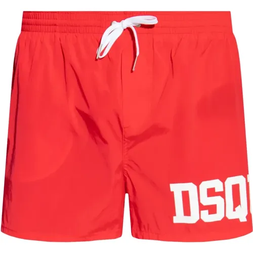 Sea Graphic Swim Shorts , male, Sizes: L - Dsquared2 - Modalova