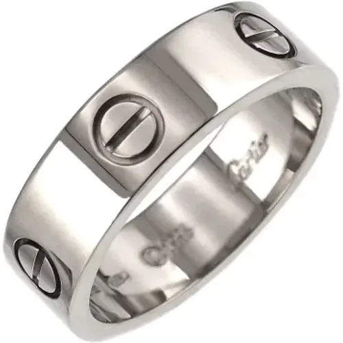 Pre-owned Jewellery, female, , Size: ONE SIZE Pre-owned White Gold rings - Cartier Vintage - Modalova