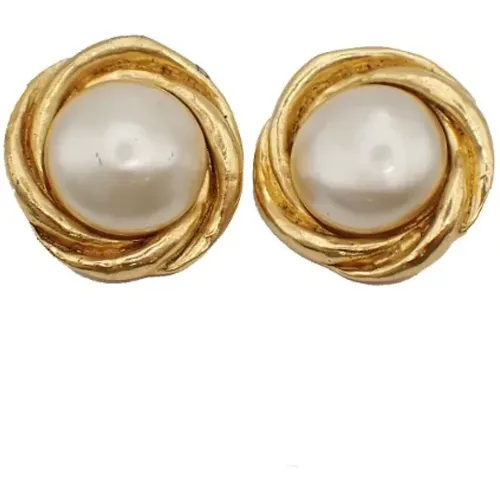 Pre-owned Jewellery, female, , Size: ONE SIZE Pre-owned Metal earrings - Chanel Vintage - Modalova