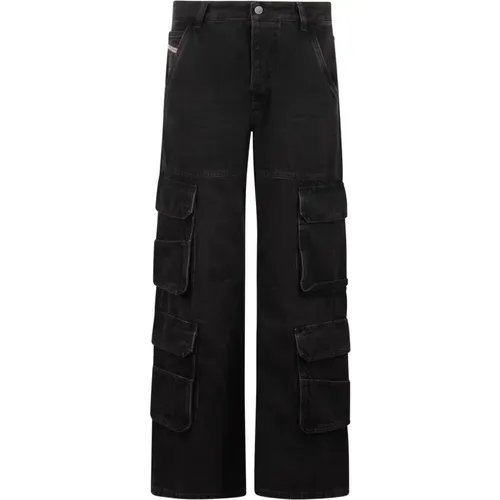 D-Sire cargo jeans , female, Sizes: W26 - Diesel - Modalova