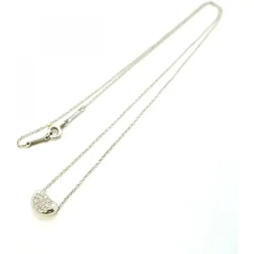 Pre-owned Jewellery, female, , Size: ONE SIZE Pre-owned White Gold necklaces - Tiffany & Co. Pre-owned - Modalova