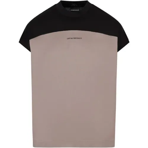 Klassisches Baumwoll T-Shirt für Herren - Emporio Armani - Modalova