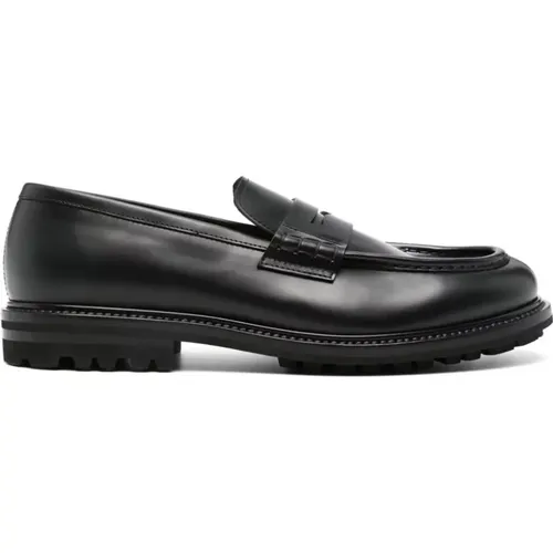 Loafers, male, , Size: 9 1/2 US Leather Slip-On Loafers - Henderson - Modalova